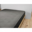 Drap Housse Double Gaze de Coton Anthracite – 200 x 200 cm – Bonnet 30 cm, image n° 2