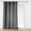Rideau grande hauteur &agrave; &oelig;illets 140 x 280 cm &ndash; Polyester uni SOLINE &ndash; Beton, image n° 1