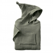 Poncho Enfant Mixte 6/10 Ans en Gaze de Coton – Coloris Romarin, image n° 1