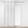 Voilage &agrave; &oelig;illets 140 x 280 cm maille &ndash; ODILIA Blanc, image n° 1