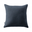 Coussin D&eacute;houssable 45 x 45 cm &ndash; 100 % Coton Textur&eacute; &ndash; Sixtine Bleu Minuit, image n° 1