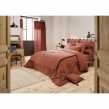 Housse de couette 260 x 240 cm – Double gaze de coton – Collection Gaïa – Coloris Terracotta, image n° 5