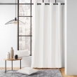 Rideau &agrave; &oelig;illets 135 x 260 cm &ndash; polycoton &ndash; Twily Blanc, image n° 3
