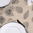 Nappe ronde &Oslash;160 cm PVC imprim&eacute; &ndash; Finition biais &ndash; Feuillys Lin, image n° 3