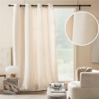 Rideau à œillets 140 x 260 cm – Bouclette unie WINONA – Coloris Naturel, image n° 2