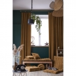 Rideau Ajustable + 8 Anneaux Pince &ndash; Velours de Coton C&eacute;sar &ndash; 140 x 270 cm - Camel, image n° 3