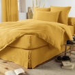 Drap Housse Double Gaze de Coton Safran – 180 x 200 cm – Bonnet 30 cm, image n° 3