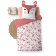 Housse de couette enfant réversible 140x200 cm – 100% coton – Motif faon BICHETTE – 42 fils, image n° 1