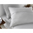 Taie d’oreiller 63 x 63 cm – Flanelle chaude – Collection Candice – Coloris Gris chiné, image n° 4