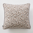 Coussin d&eacute;houssable 45 x 45 cm &ndash; Gaze de coton imprim&eacute;e L&Eacute;ONIE, image n° 1