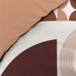 Housse de couette 240 x 220 cm + 2 taies – Coton 42 fils – GEMMA Terracotta, image n° 3