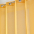 Voilage grande hauteur &agrave; &oelig;illets 140 x 280 cm &ndash; Voile sabl&eacute; Sandra Jaune, image n° 2