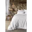 Taie d’Oreiller 60 x 60 cm – Lin Lavé Français Luxe Soline - Blanc, image n° 5