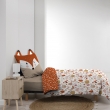 Housse de Couette Enfant 140 x 200 cm + 1 Taie – ROXY – 42 fils – Réversible avec Taie Tête de Renard, image n° 6