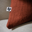 Coussin D&eacute;houssable 45 x 45 cm &ndash; 100 % Coton Textur&eacute; &ndash; Sixtine Terracotta, image n° 2
