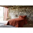 Drap Plat en Lin Lavé 270 x 300 cm – Soline Paprika, image n° 3