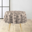 Nappe ronde &Oslash;160 cm PVC imprim&eacute; &ndash; Finition biais &ndash; Feuillys Lin, image n° 4