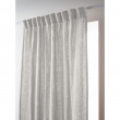 Rideau Galon Fronceur 140 x 240 cm &ndash; Double Gaze de Coton Ga&iuml;a Perle, image n° 1