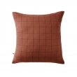 Taie d’Oreiller en Gaze de Coton Tissée – 60 x 60 cm – Gaia Match Terracotta, image n° 1