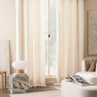 Rideau à œillets 140 x 260 cm – Bouclette unie WINONA – Coloris Naturel, image n° 3