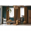Rideau Ajustable + 8 Anneaux Pince &ndash; Velours de Coton C&eacute;sar &ndash; 140 x 270 cm - Camel, image n° 6