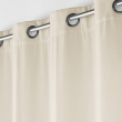 Rideau &agrave; &OElig;illets 135 x 260 cm &ndash; Velours Uni &ndash; Novana Beige, image n° 3