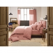 Housse de couette 2 personnes 240x220 cm – Double gaze de coton Luxe – Rose pêche – Gaïa, image n° 2