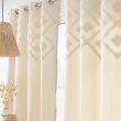 Rideau &agrave; &OElig;illets 140 x 240 cm &ndash; Coton / Polyester Uni + Top Tuft&eacute; &ndash; Inca, image n° 4