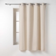 Lot de 2 Rideaux Petite Hauteur 135 x 180 cm &ndash; Twily Naturel &ndash; Polycoton, image n° 2