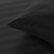Parure de Lit 240 x 220 cm + 2 Taies – Microfibre Unie CLÉO Noir, image n° 3