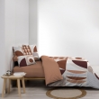 Housse de couette 240 x 220 cm + 2 taies – Coton 42 fils – GEMMA Terracotta, image n° 4
