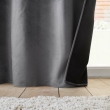 Rideau Isolant Thermique &agrave; &OElig;illets 140 x 260 cm &ndash; Velours Relief &ndash; Polarchic Anthracite, image n° 4