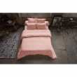 Housse de couette 2 personnes 240x220 cm – Double gaze de coton Luxe – Rose pêche – Gaïa, image n° 4