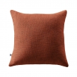 Coussin D&eacute;houssable 45 x 45 cm &ndash; 100 % Coton Textur&eacute; &ndash; Sixtine Terracotta, image n° 1