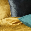 Housse de Couette 240 x 220 cm – Velours Uni – Velina Ocre + 2 Taies, image n° 4