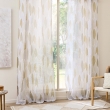 Voilage &agrave; &OElig;illets Grande Hauteur 140x280 cm &ndash; Voile Sabl&eacute; Imprim&eacute; Feuillage Kim, image n° 4
