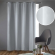Rideau Occultant Grande Hauteur 135 x 280 cm – Uni Gris pâle – À Œillets, image n° 3