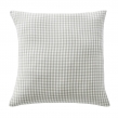 Taie d'oreiller carrée 60x60 cm en gaze de coton tissée – Modèle Vickie eucalyptus, image n° 1