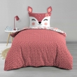 Housse de couette enfant réversible 140x200 cm – 100% coton – Motif faon BICHETTE – 42 fils, image n° 3