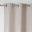 Rideau à Œillets 140 x 260 cm – Chambray Uni Select Couleur Lin, image n° 3