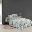 Parure de lit 6 pièces VOLTINE SAUGE – 260 x 240 cm – 100% coton – 42 fils/cm², image n° 1