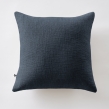 Coussin D&eacute;houssable 45 x 45 cm &ndash; 100 % Coton Textur&eacute; &ndash; Sixtine Bleu Minuit, image n° 5