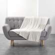 Plaid Flanelle Ultra Douce Flanou Naturel – 125 x 150 cm, image n° 1