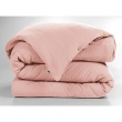 Housse de couette en double gaze de coton – 140 x 200 cm – Gaïa Rose Pêche, image n° 2