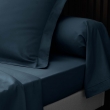 Drap Housse 180 x 200 cm – Percale Unie 78 Fils – Bleu Foncé, image n° 4