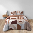 Housse de couette 240 x 220 cm + 2 taies – Coton 42 fils – GEMMA Terracotta, image n° 5