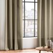Rideau grande hauteur &agrave; &oelig;illets 140 x 280 cm &ndash; Polyester uni Essentiel Beige, image n° 5