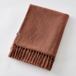 Plaid 130 x 160 cm en coton texturé Sixtine – Terracotta, image n° 3