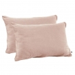 Lot de 2 Taies d’Oreiller en Double Gaze de Coton – 50 x 70 cm – Coloris Rose, image n° 1