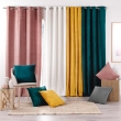 Lot de 2 Rideaux tamisants &agrave; &oelig;illets 140 x 260 cm &ndash; Velours relief Velouriane &Eacute;meraude, image n° 6